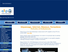 Tablet Screenshot of elp-informatique.com